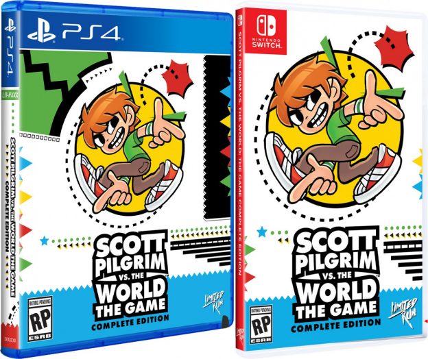 scott pilgrim vs the world the game complete edition standard edition physical retail release ps4 nintendo switch cover www.limitedgamenews.com