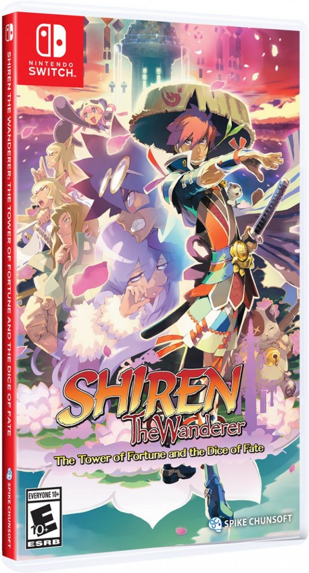 shiren the wanderer the tower of fortune and the dice of fate standard edition physical retail release spike chunsoft nintendo switch cover www.limitedgamenews.com