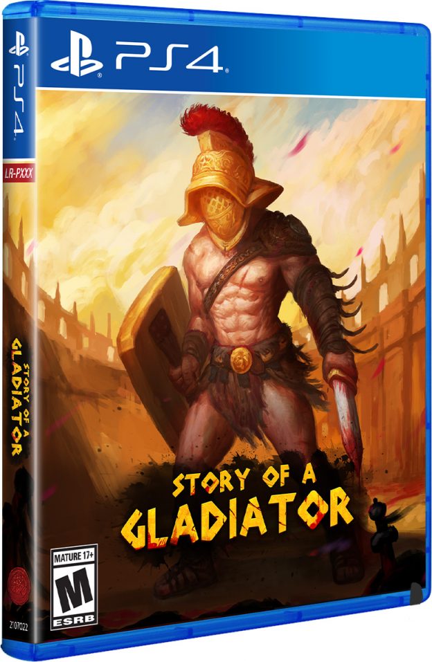 story of a gladiator physical retail release limited run games playstation 4 cover www.limitedgamenews.com