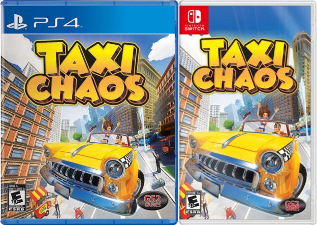 taxi chaos physical retail release gs2 games playstation 4 nintendo switch cover www.limitedgamenews.com