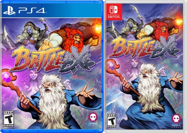 battle axe physical retail release standard edition limited run games numskull games playstation 4 nintendo switch cover www.limitedgamenews.com