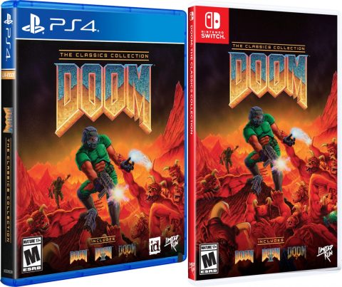 doom the classics collection physical retail release limited run games standard edition playstation 4 nintendo switch cover www.limitedgamenews.com