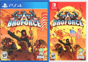 broforce physical retail release special reserve games playstation 4 nintendo switch cover www.limitedgamenews.com