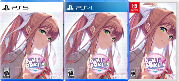doki doki literature club plus physical retail release premium physical edition serenity forge playstation 5 playstation 4 nintendo switch cover www.limitedgamenews.com