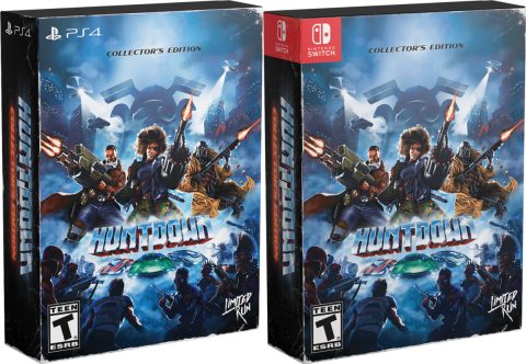huntdown collectors edition physical retail release coffee stain publishing limited run games playstation 4 nintendo switch cover www.limitedgamenews.com