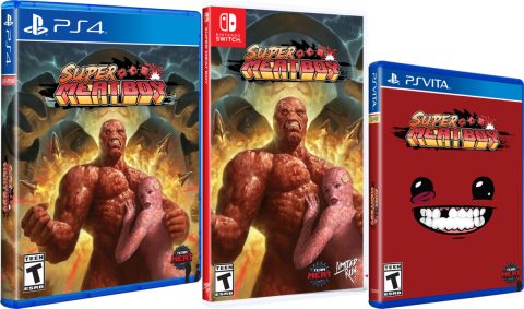 super meat boy standard edition physical retail release limited run games playstation 4 nintendo switch playstation vita cover www.limitedgamenews.com