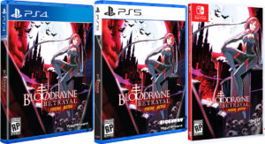 bloodrayne betrayal fresh bites standard edition physical retail release limited run games playstation 4 playstation 5 nintendo switch cover www.limitedgamenews.com