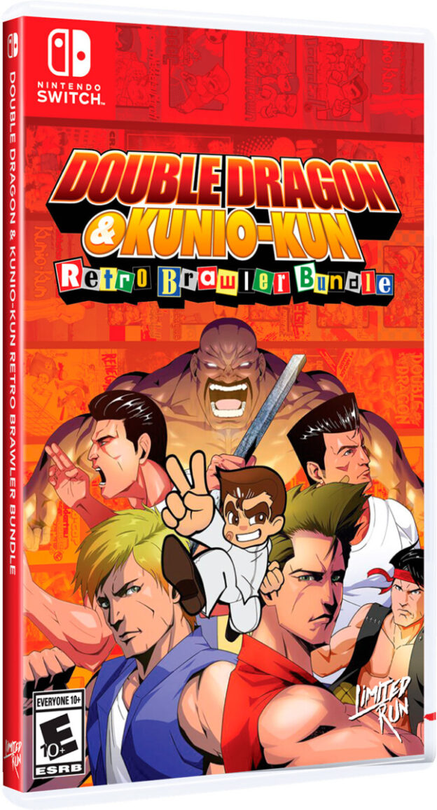 double dragon & kunio kun retro brawler bundle standard edition physical retail release limited run games nintendo switch cover www.limitedgamenews.com