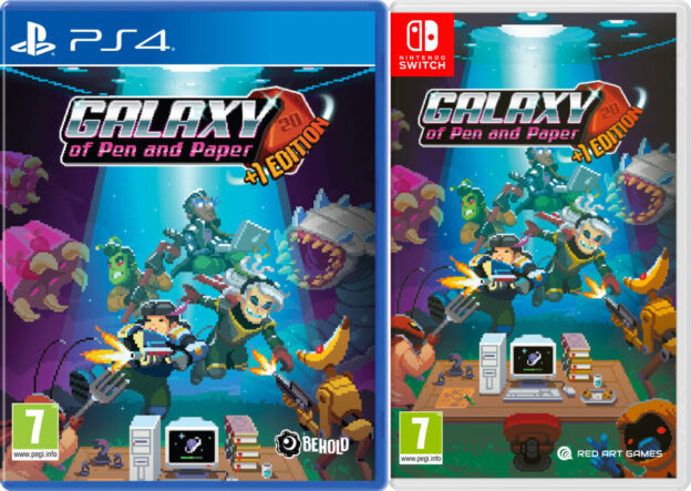 galaxy of pen and paper +1 edition physical retail release red art games playstation 4 nintendo switch cover www.limitedgamenews.com