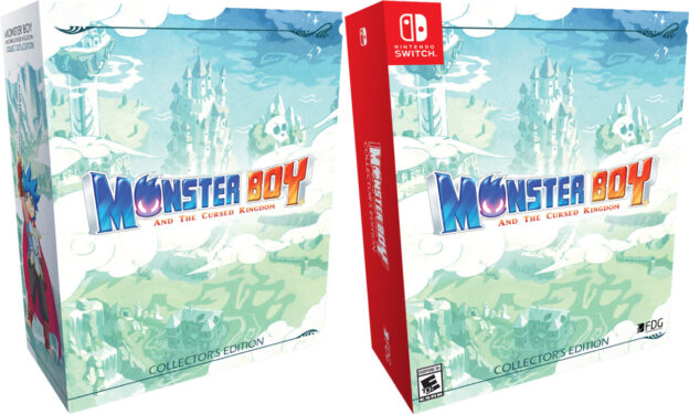 monster boy and the cursed kingdom collectors edition physical retail release fdg entertainment playstation 4 nintendo switch cover www.limitedgamenews.com