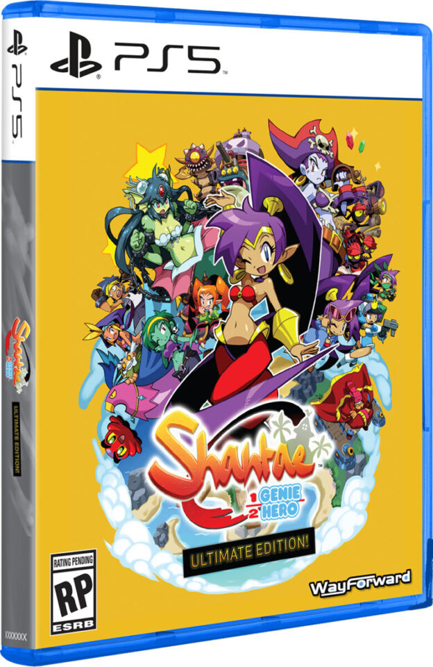 shantae 1 2 genie hero ultimate edition standard edition physical retail release limited run games playstation 5 cover www.limitedgamenews.com