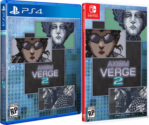axiom verge 2 standard edition physical retail release limited run games playstation 4 nintendo switch cover www.limitedgamenews.com
