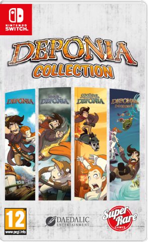 deponia collection standard edition physical retail release super rare games nintendo switch cover www.limitedgamenews.com