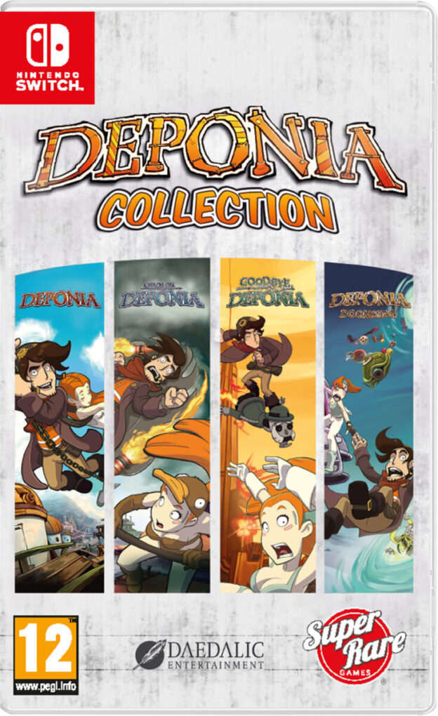 deponia collection standard edition physical retail release super rare games nintendo switch cover www.limitedgamenews.com