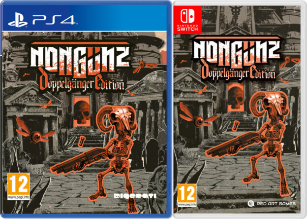 nongunz doppelgänger edition physical retail release red art games playstation 4 nintendo switch cover www.limitedgamenews.com