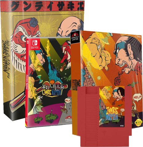abarenbo tengu zombie nation collectors edition nes compatible game bundle physical retail release nintendo switch cover www.limitedgamenews.com