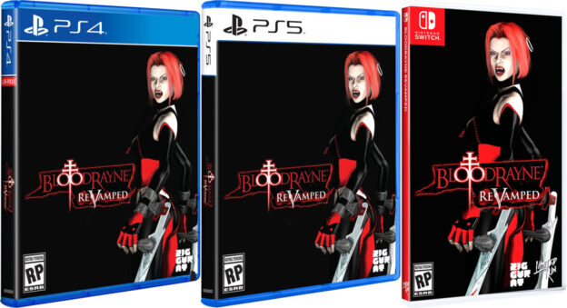 bloodrayne revamped standard edition physical retail release limited run games playstation 4 playstation 5 nintendo switch cover www.limitedgamenews.com