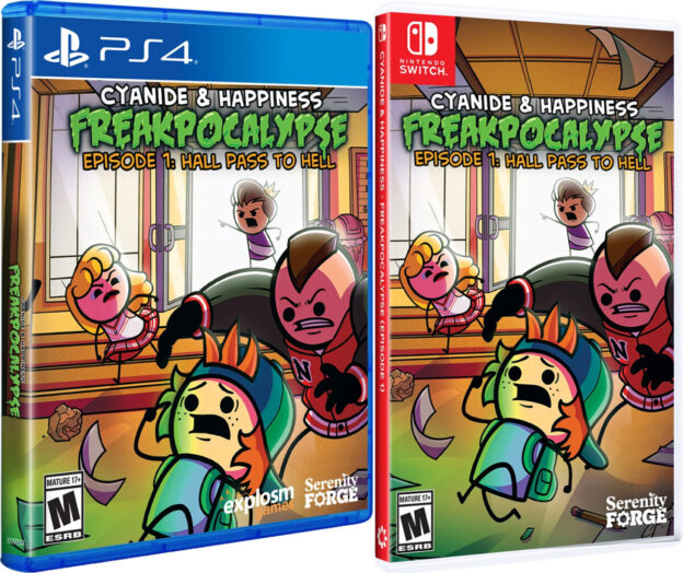 cyanide & happiness freakpocalypse episode 1 standard edition physical retail release serenity forge playstation 4 nintendo switch cover www.limitedgamenews.com