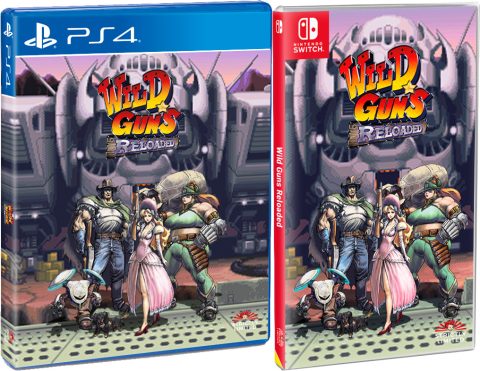 wild guns reloaded standard edition physical retail release playstation 4 nintendo switch cover www.limitedgamenews.com
