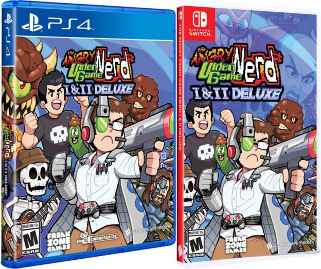 angry video game nerd 1 2 deluxe physical retail release screenwave media playstation 4 nintendo switch cover www.limitedgamenews.com