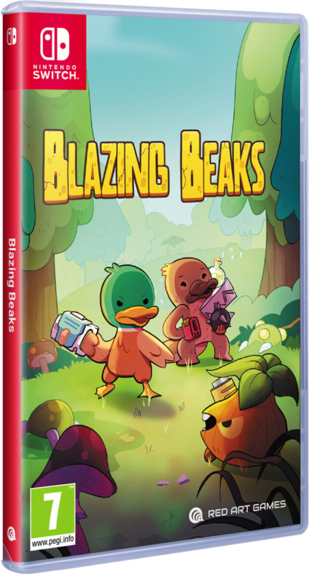blazing beaks physical retail release red art games nintendo switch cover www.limitedgamenews.com