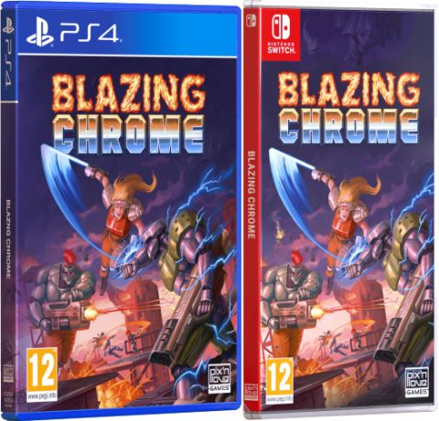 blazing chrome collectors edition physical retail release pix n love playstation 4 nintendo switch cover www.limitedgamenews.com
