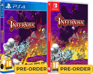 infernax physical retail release merge games playstation 4 nintendo switch cover www.limitedgamenews.com