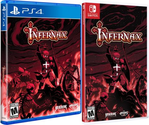 infernax standard edition physical retail release limited run games playstation 4 nintendo switch cover www.limitedgamenews.com