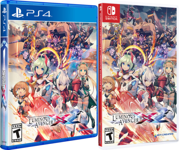 gunvolt chronicles luminous avenger ix 2 standard edition physical retail release esrb inti creates playstation 4 nintendo switch cover www.limitedgamenews.com