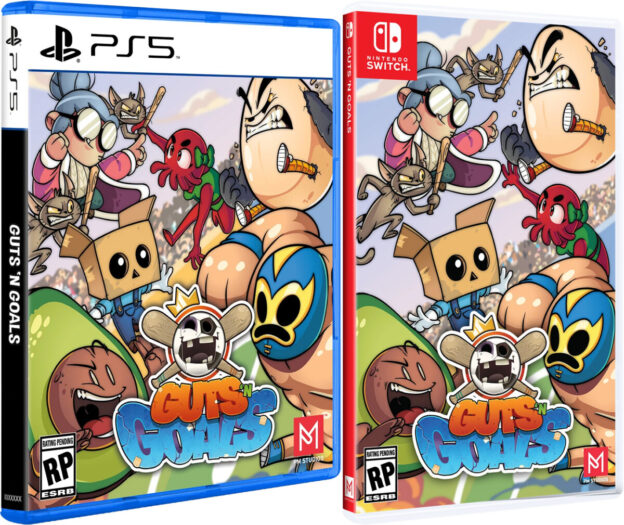 guts n goals standard edition physical retail release pm studios limited run games playstation 5 nintendo switch cover www.limitedgamenews.com