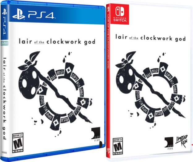 lair of the clockwork god standard edition physical retail release limited run games playstation 4 nintendo switch cover www.limitedgamenews.com