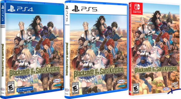 blacksmith of the sand kingdom physical retail release playstation 4 playstation 5 nintendo switch cover www.limitedgamenews.com