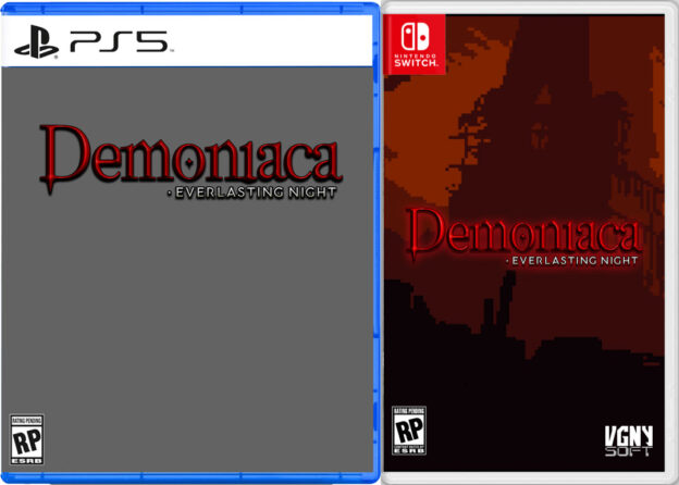 demoniaca everlasting night physical retail release vgnysoft x eastasiasoft esrb playstation 5 nintendo switch cover www.limitedgamenews.com