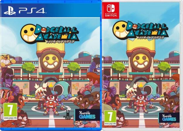 dodgeball academia physical retail release eu pegi humble games playstation 4 nintendo switch cover www.limitedgamenews.com