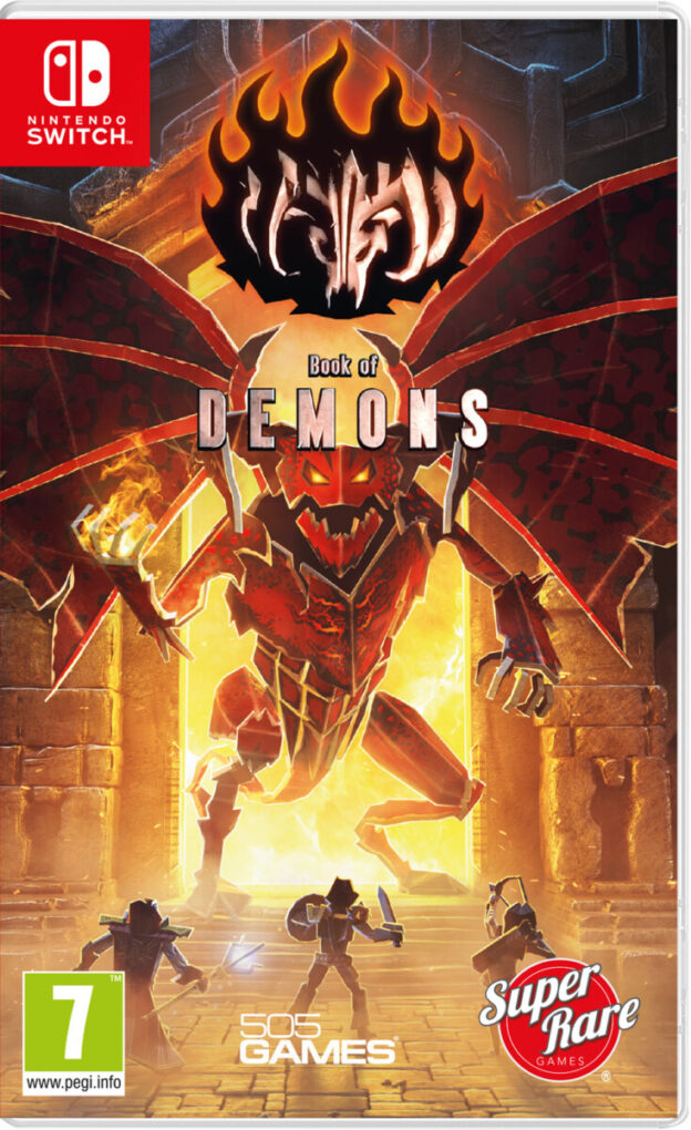 book of demons physical retail release eu pegi super rare games nintendo switch cover www.limitedgamenews.com