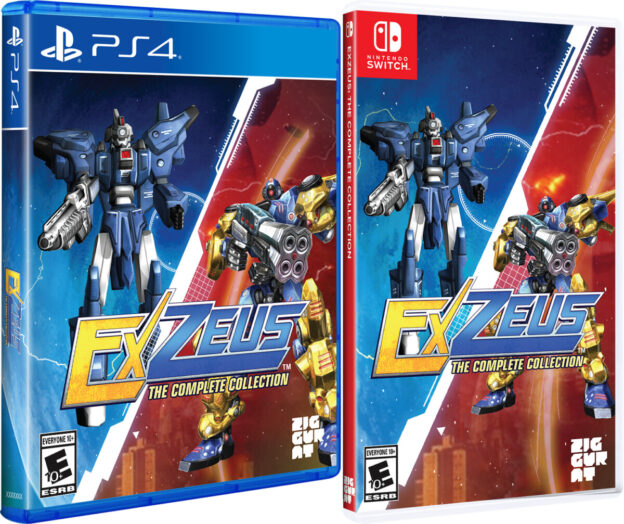 exzeus the complete collection physical retail release ziggurat limited run games playstation 4 nintendo switch cover www.limitedgamenews.com