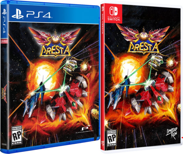 sol cresta standard edition physical retail release limited run games playstation 4 nintendo switch cover www.limitedgamenews.com