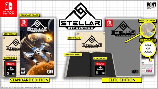 stellar interface standard and elite mock ups physical retail release vgnysoft esrb nintendo switch cover www.limitedgamenews