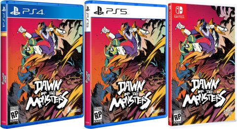 dawn of the monsters standard edition physical retail release us esrb limited run games playstation 4 playstation 5 nintendo switch cover www.limitedgamenews.com