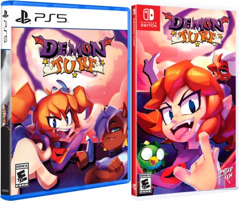 demon turf physical retail release limited run games playstation 5 nintendo switch cover www.limitedgamenews.com