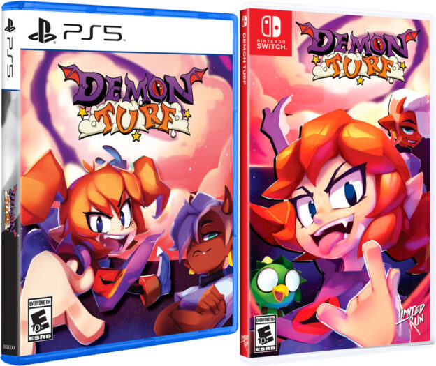 demon turf physical retail release limited run games playstation 5 nintendo switch cover www.limitedgamenews.com