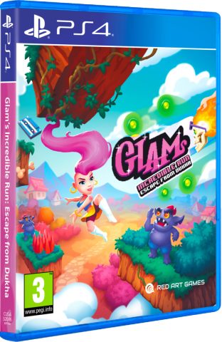 glams incredible run escape from dukha physical retail release pegi eu red art games playstation 4 cover www.limitedgamenews.com