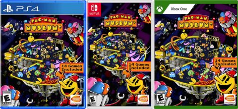 pac-man museum+ physical retail release us esrb playstation 4 xbox one nintendo switch cover www.limitedgamenews.com
