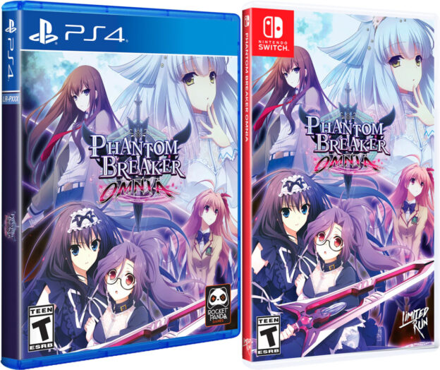 phantom breaker omnia standard edition physical retail release limited run games playstation 4 nintendo switch cover www.limitedgamenews.com