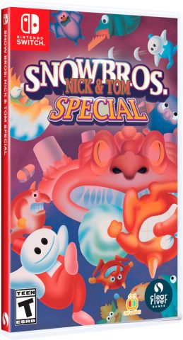 snow bros nick & tom special standard edition physical release limited run games nintendo switch cover www.limitedgamenews.com