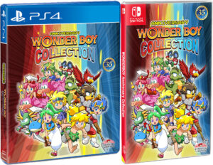 wonder boy anniversary collection standard edition physical retail release eu strictly limited games playstation 4 nintendo switch cover www.limitedgamenews.com