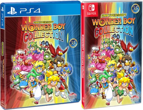 wonder boy anniversary collection standard edition physical retail release eu strictly limited games playstation 4 nintendo switch cover www.limitedgamenews.com