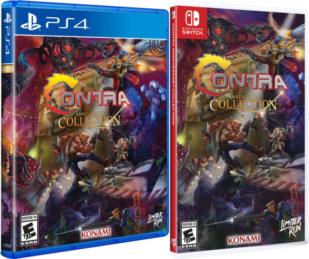 contra anniversary collection standard edition physical retail release limited run games playstation 4 nintendo switch cover www.limitedgamenews.com