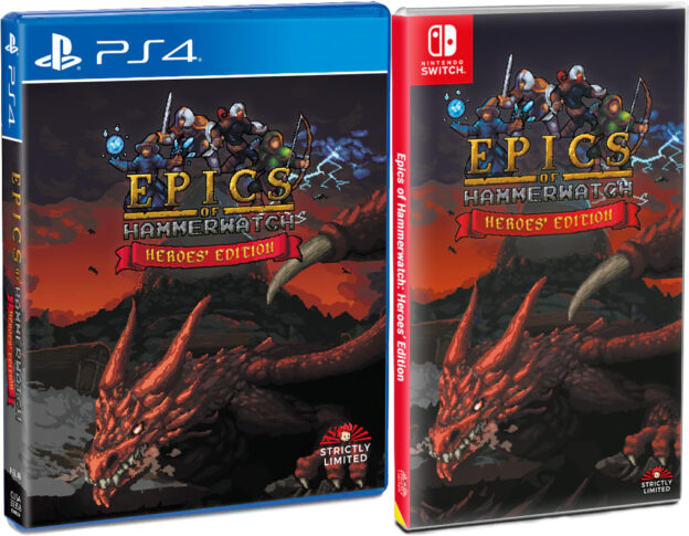 epics of hammerwatch heroes edition standard edition physical retail release strictly limited games playstation 4 nintendo switch cover www.limitedgamenews.com