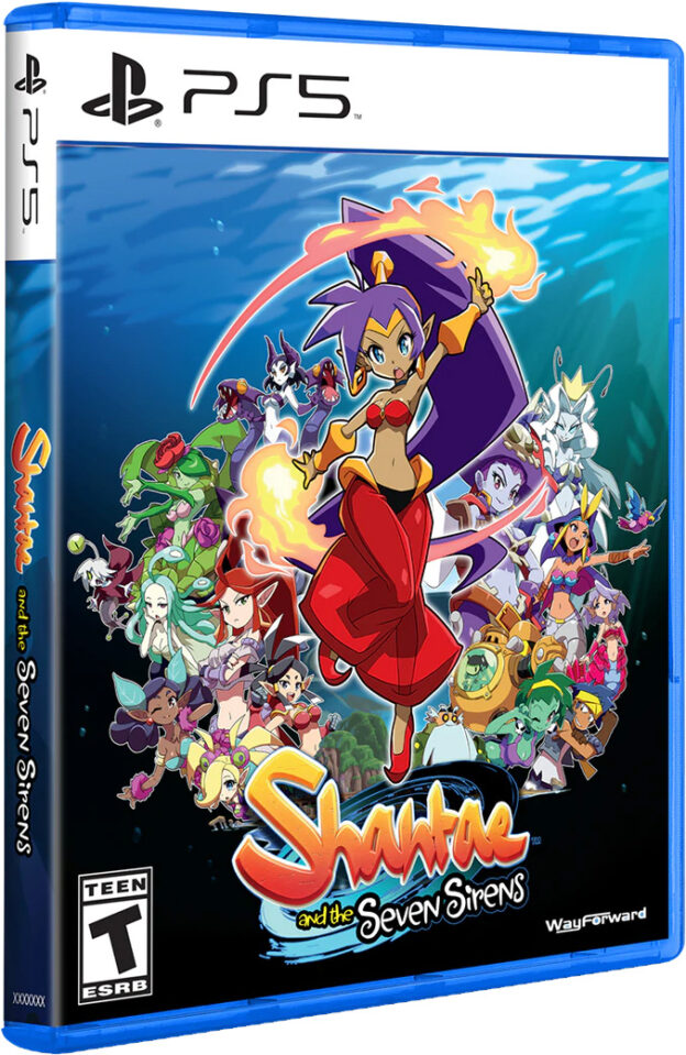 shantae and the seven sirens standard edition physical retail release limited run games playstation 5 cover www.limitedgamenews.com